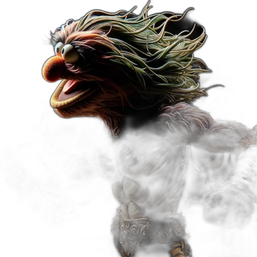 hair, dragon, creature, animal transparent PNG cut-out