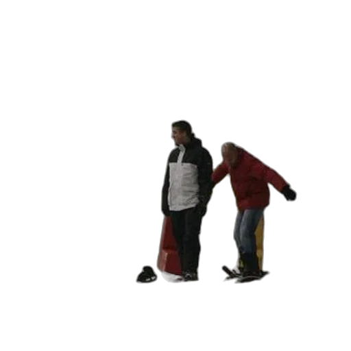 jacket, staff, umbrella, robot transparent PNG cut-out