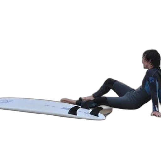 surfer, wetsuit, sits, beach transparent PNG cut-out