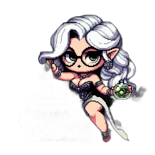 fantasy art, pixel art, concept art, cartoon transparent PNG cut-out