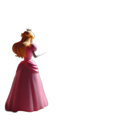 dress, crown, staff, hair transparent PNG cut-out