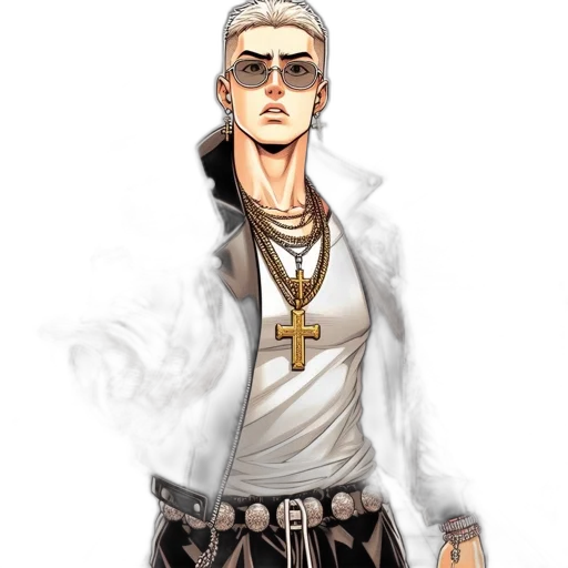 jacket, staff, concept art, cartoon transparent PNG cut-out