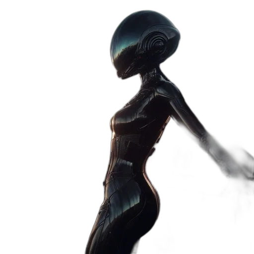 robot, dress, creature, concept art transparent PNG cut-out