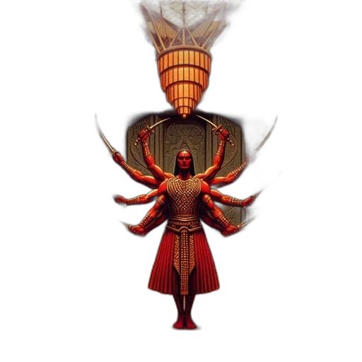 staff, mask, crown, concept art transparent PNG cut-out