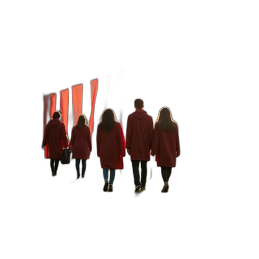staff, jacket, concept art, 3d render transparent PNG cut-out