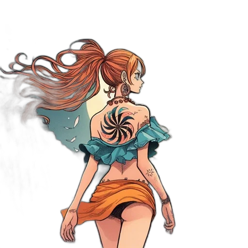 dress, hair, mask, flower transparent PNG cut-out