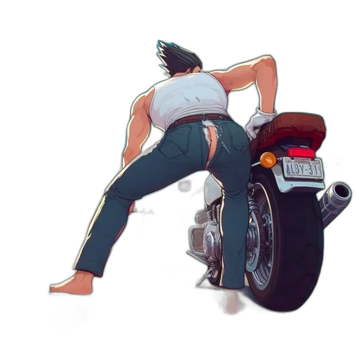car, jacket, weapon, concept art transparent PNG cut-out