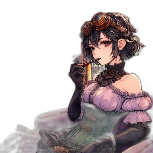 dress, crown, staff, dragon transparent PNG cut-out