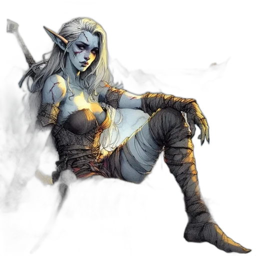 staff, dragon, sword, fantasy art transparent PNG cut-out