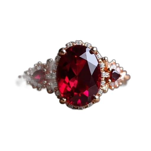 jewelry, crown, unusual, garnet transparent PNG cut-out