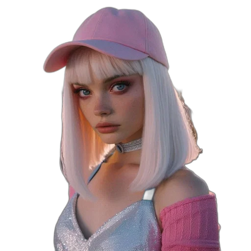 hat, face, jacket, robot transparent PNG cut-out