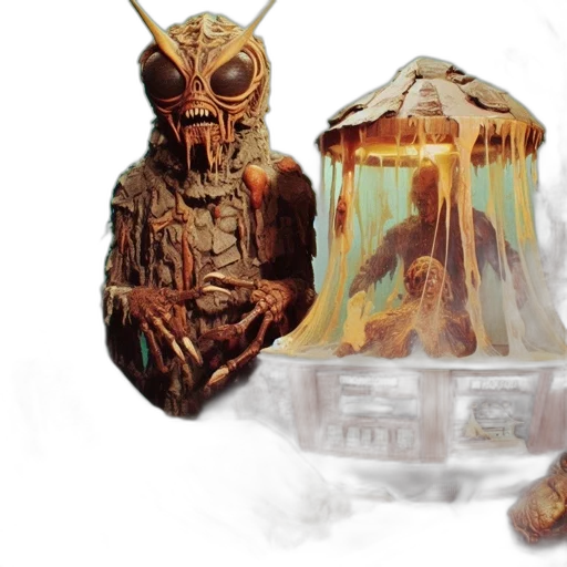 mask, creature, concept art, fantasy art transparent PNG cut-out