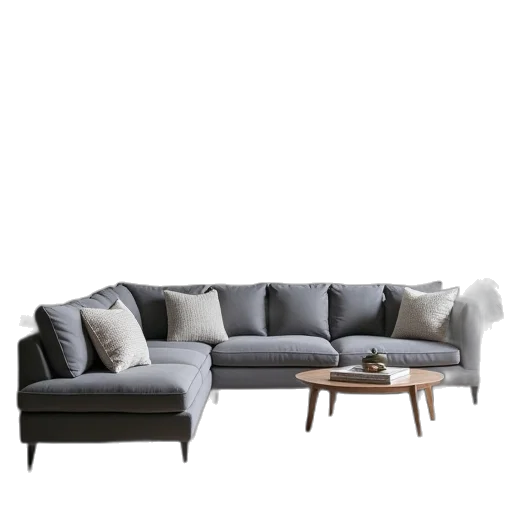 furniture, 3d render, photorealistic, monochrome transparent PNG cut-out