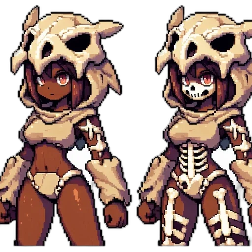 creature, mask, pixel art, concept art transparent PNG cut-out