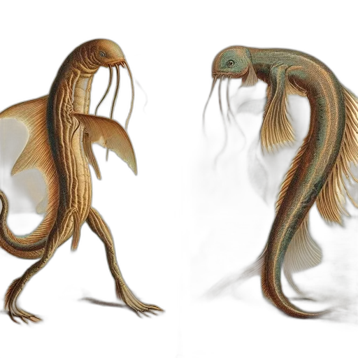 creature, hair, dragon, animal transparent PNG cut-out