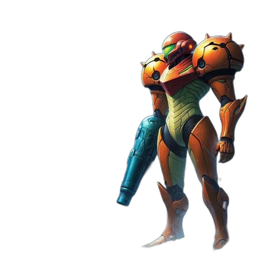 robot, weapon, concept art, 3d render transparent PNG cut-out