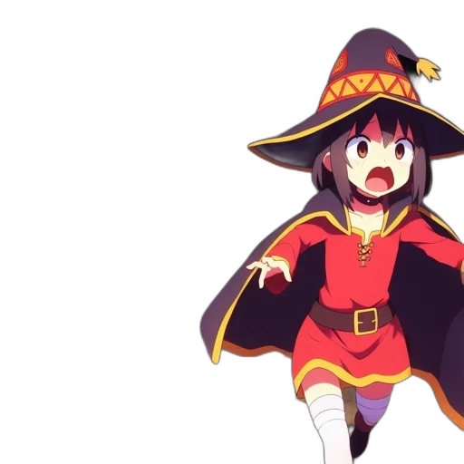 staff, hat, weapon, creature transparent PNG cut-out