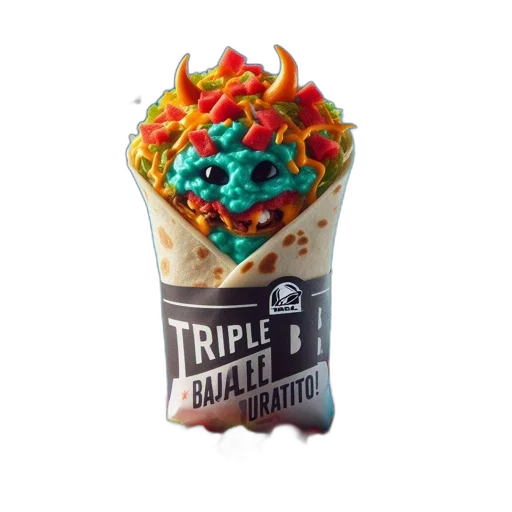 food, taco, bell, burrito transparent PNG cut-out