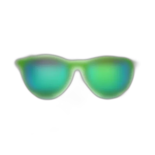 3d render, vaporwave, photorealistic, green transparent PNG cut-out