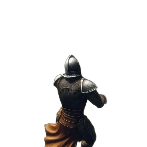 sword, staff, hat, robot transparent PNG cut-out