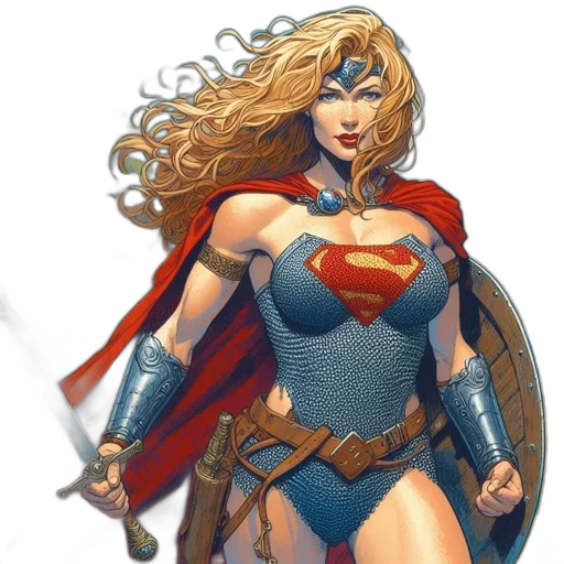 comic book art, concept art, fantasy art, cartoon transparent PNG cut-out