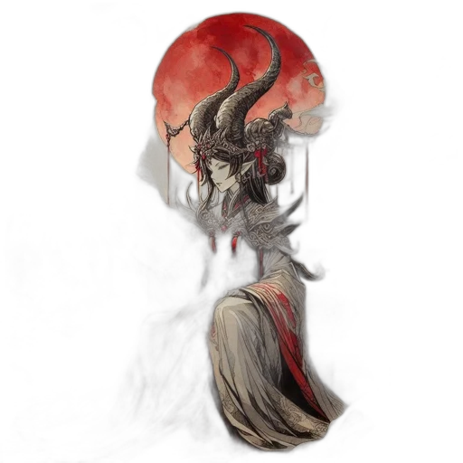 mask, dragon, creature, staff transparent PNG cut-out