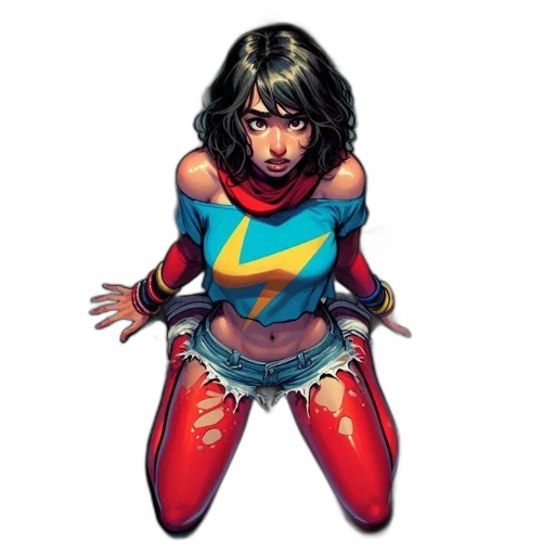 comic book art, concept art, fantasy art, female transparent PNG cut-out