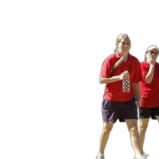 staff, 3d render, woman, red transparent PNG cut-out