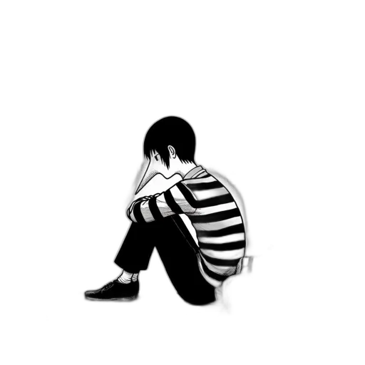jacket, monochrome, solitary, person transparent PNG cut-out
