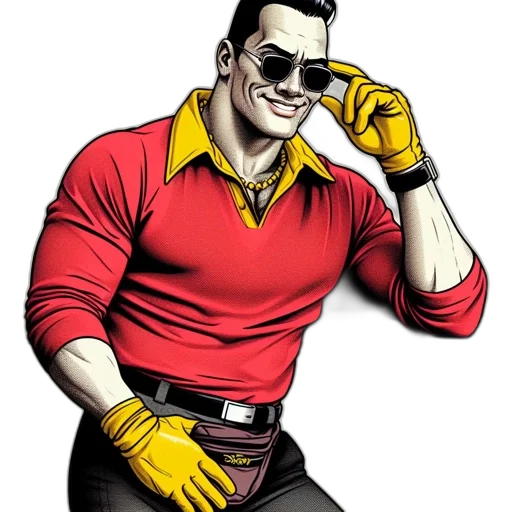 staff, jacket, comic book art, cartoon transparent PNG cut-out