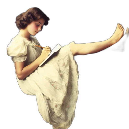 dress, staff, shoes, sword transparent PNG cut-out