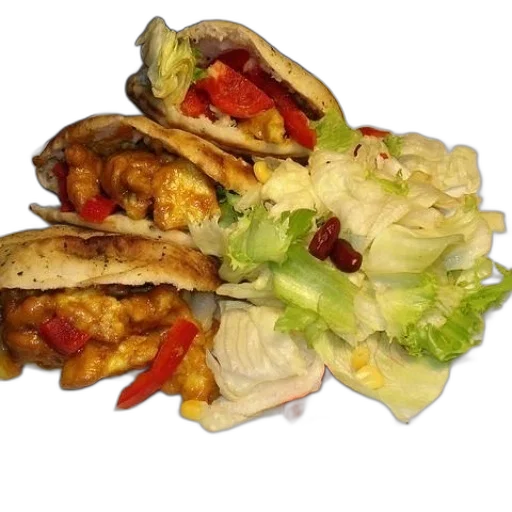 food, plate, two, pitas transparent PNG cut-out