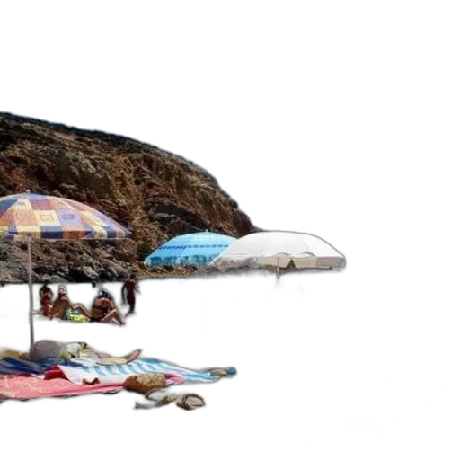 umbrella, hat, jacket, shoes transparent PNG cut-out