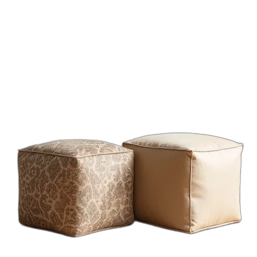 furniture, 3d render, earth tones, golden transparent PNG cut-out