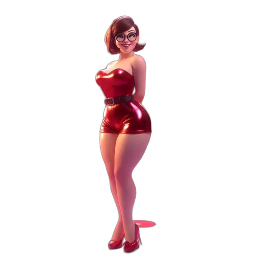 dress, 3d render, concept art, cartoon transparent PNG cut-out