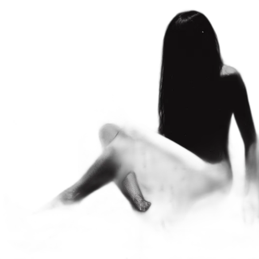 creature, dress, hair, mask transparent PNG cut-out
