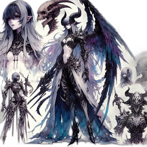staff, mask, dragon, concept art transparent PNG cut-out