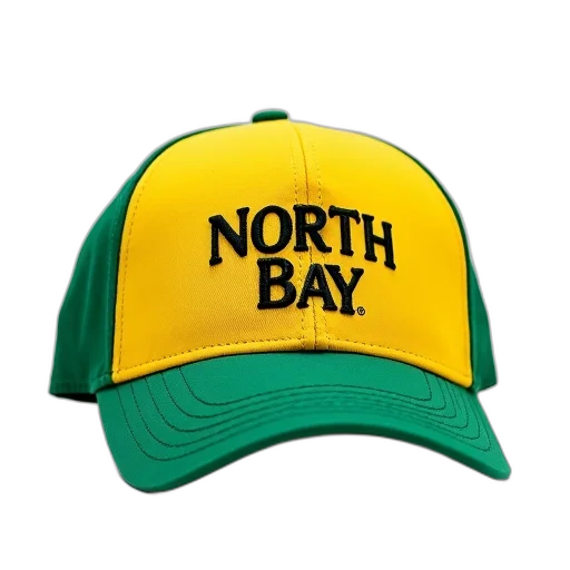 hat, green, yellow, baseball transparent PNG cut-out
