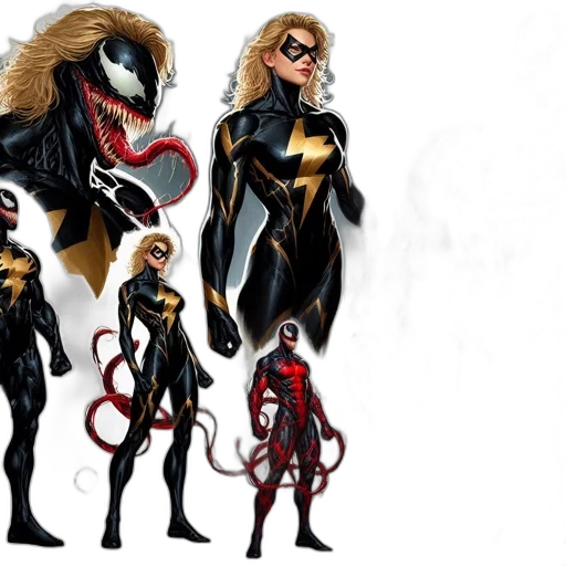 concept art, comic book art, marvel, characters transparent PNG cut-out