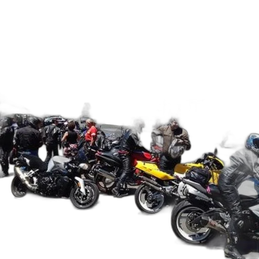 3d render, concept art, motorcycle, enthusiasts transparent PNG cut-out