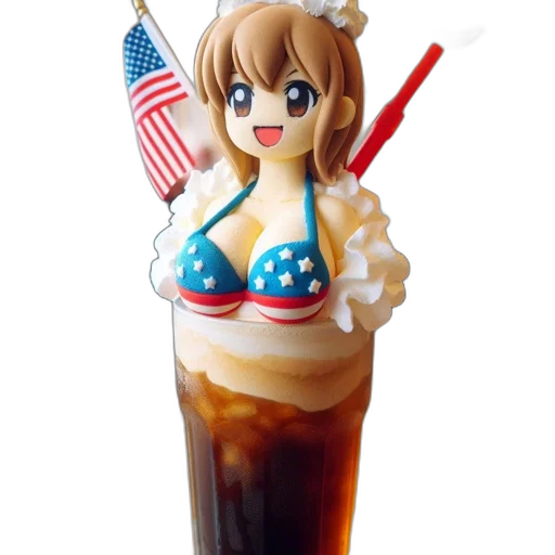food, staff, 3d render, anime transparent PNG cut-out