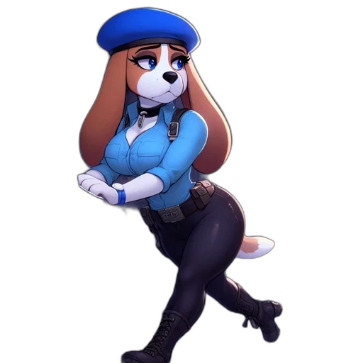staff, hat, animal, dress transparent PNG cut-out