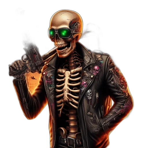 jacket, robot, mask, concept art transparent PNG cut-out