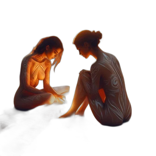 dress, jewelry, oil painting, photorealistic transparent PNG cut-out