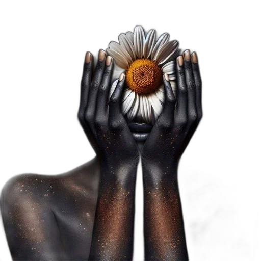 flower, mask, crown, face transparent PNG cut-out