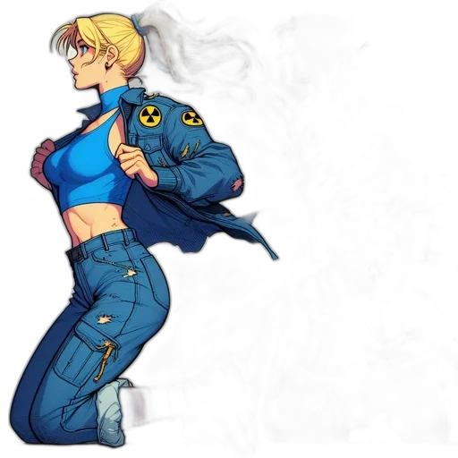 jacket, weapon, concept art, pixel art transparent PNG cut-out