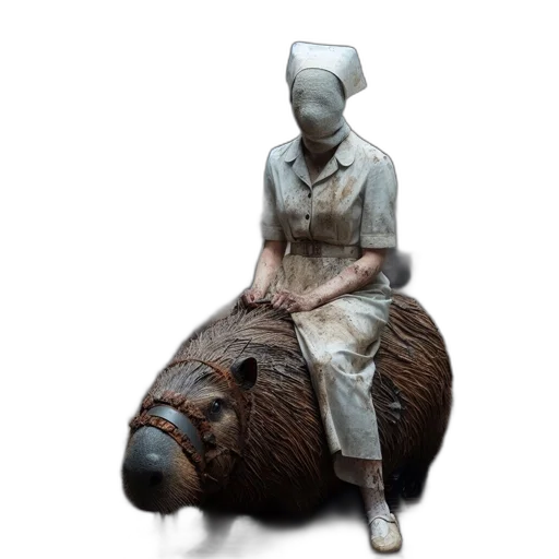 creature, mask, animal, staff transparent PNG cut-out