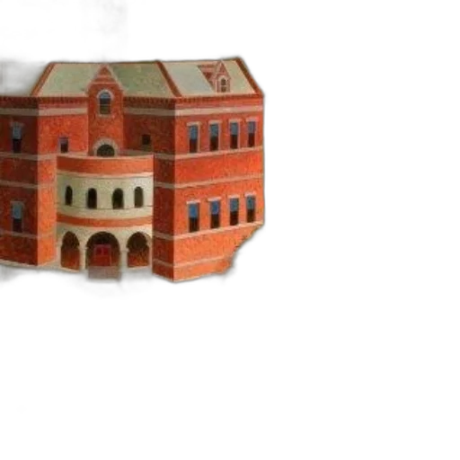 building, 3d render, concept art, photorealistic transparent PNG cut-out