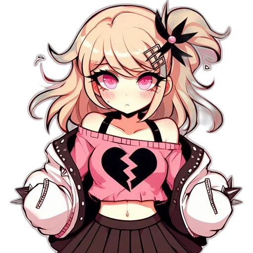 staff, dress, flower, hair transparent PNG cut-out
