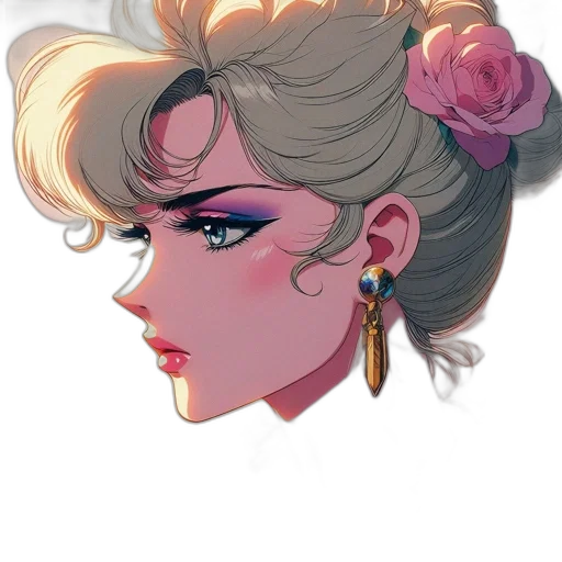 crown, face, jewelry, vaporwave transparent PNG cut-out